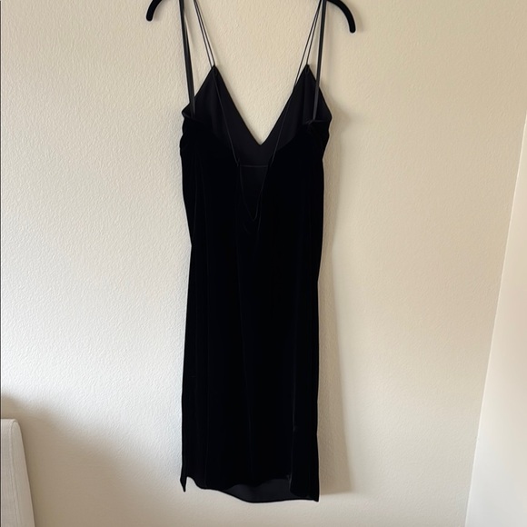 Rag & Bone Black Velvet Midi Dress - Picture 3 of 5